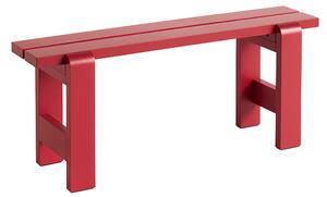 HAY - Weekday Bench 111x23 cm / Wine Red - Trädgårdsbänkar - Hannes & Fritz - Röd - Trä