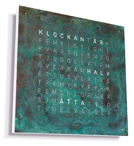 Qlocktwo - Qlocktwo Earth 45 Creator's Edition - Vintage Copper, SE - Klockor - Biegert & Funk - Blå