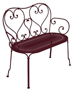 Fermob - 1900 Bench, Black Cherry - Trädgårdsbänkar - Lila - Metall