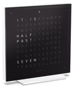 Qlocktwo - Qlocktwo Earth 13,5 Pure Acrylic - Black Ice Tea, EN - Klockor - Biegert & Funk - Svart