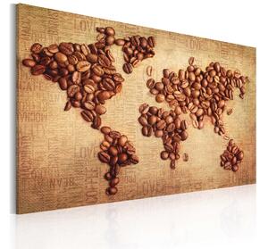 Tavla Kaffe Från Hela Världen 60X40 Brun - Artgeist sp. z o. o