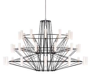 Moooi - Coppélia takkrona liten black satin med 36 LED-lampor - Takkronor - Arihiro Miyake - Svart
