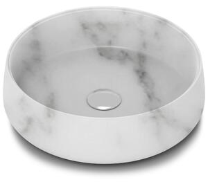 Runt handfat 40cm | Carrara marmor | Unik design