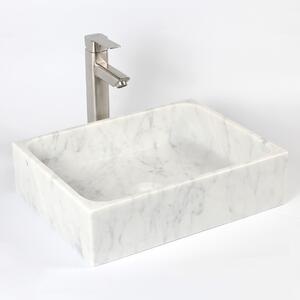 Marmorhandfat 45x35cm | 100% natursten | Unika skiftningar