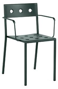 HAY - Balcony Armchair - Dark forest - Matstolar utomhus - Ronan & Erwan Bouroullec - Grön - Metall