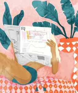 Illustration Bohemian Morning News, Uma Gokhale