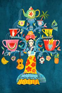 Illustration Frida Mexican Tree of Life, Uta Krogmann