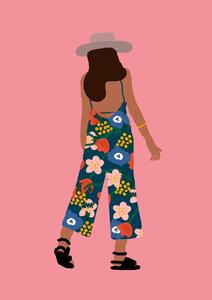 Illustration Summer Girl, Rafaela Mascaro