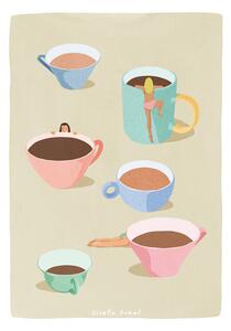 Illustration Coffee Ladies, Giselle Dekel