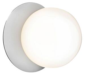 Nuura - Liila 1 wall lamp large silver/opal white - Vägglampor - Sofie Refer - Silver