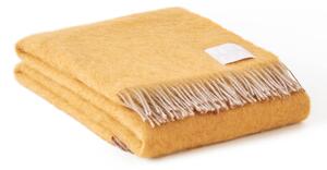 NO GA Studio - NO GA Merino Mohair Throw 130 x 180 cm Dandelion Yellow - Plädar och filtar - NO GA Studio - Gul