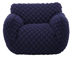 Gervasoni - Nuvola 05 - 3D Blu - Seam 6100 - Fåtöljer - Paola Navone - Blå - Dun/Skum