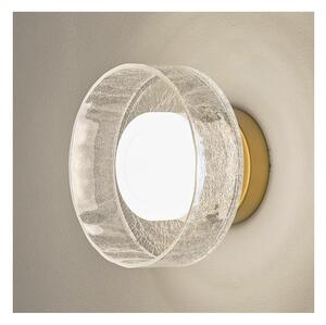 LED väggbelysning LED/8W/230V 3000K guld/genomskinlig