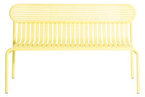 Petite Friture - Week-End, Bench, Yellow - Trädgårdsbänkar - Studio Brichet-Ziegler - Gul