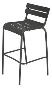 Fermob - Luxembourg Bar Chair Liquorice 42 - Barstolar utomhus - Frédéric Sofia - Svart - Metall