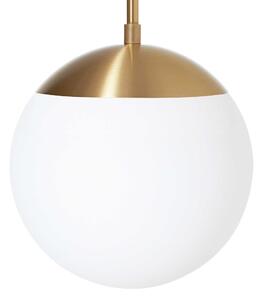 Rubn - Lord 1 Pendant 25 cm Brass/Opal Glass - Pendellampor - Niclas Hoflin