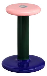 HEM - Pesa Candle Holder Medium - Pink/Black Green/Night Blue - Ljusstakar - Fabien Cappello - Rosa,Grön,Blå