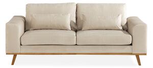 TULSA 2-sits Soffa Sammet Beige -