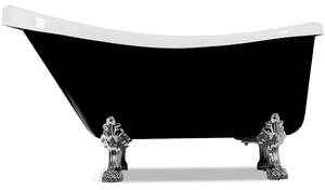Badkar med tassar 153cm | Fristående | Lyxig design | Svart