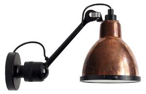 DCWéditions - Lampe Gras No 304 XL Outdoor Seaside Round Black/Raw Copper-White - Vägglampor utomhus - Bernard-Albin Gras - Koppar