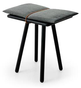 Fritz Hansen - Georg Stool Svartlackad - Pallar - Christina Liljenberg Halstrøm - Svart - Läder/Trä/Ull