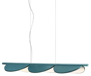 Flos - Almendra Linear, S3, Bay Blue Metallized - Pendellampor - Patricia Urquiola - Blå