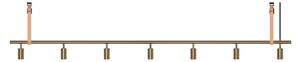 Rubn - Long John 7 Brass / Nature Leather - Takkronor - Niclas Hoflin - Guld