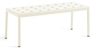 HAY - Balcony Low Table 96,5x41 cm / Chalk Beige - Soffbord utomhus - Ronan & Erwan Bouroullec - Beige - Metall