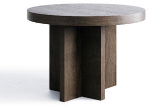 Länna Möbler - L.A. Round Coffee Table Ø70 Dark Oak - Soffbord - Lotta Agaton - Brun - Trä