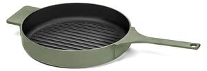 Serax - Surface Grillpan Enamel Cast Iron Camogreen D26 - Stekpannor - Sergio Herman - Grön