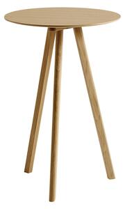 HAY - CPH20 2.0 High Table Lacquered Solid Oak Frame Ø70 X H105 Lacquered Oak Veneer Top Lacquered Edge - Barbord - Ronan & Erwan Bouroullec - Träfärgad - Trä