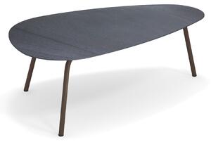 EMU - Terramare Large Coffee Table, Frame: Indian Brown, Top: Porcelain Stoneware, Basaltina - Soffbord utomhus - Alfredo Chiaramonte,Marco Marin - Brun - Metall/Sten
