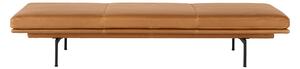 Muuto - Outline Daybed / Black Base Refine Leather Cognac - Dagbäddar - Anderssen & Voll - Brun