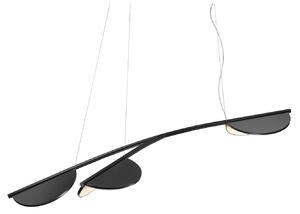 Flos - Almendra Organic, S3 Y Short, Anthracite - Pendellampor - Patricia Urquiola - Svart