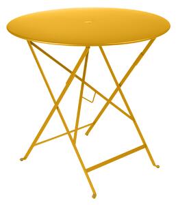 Fermob - Bistro Table Ø 77 - Honey - Balkong- och cafébord - Gul - Metall