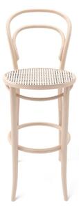 Ton - Ton Barstool 14 Low - Natural Beech Lacq. / Cane - Barstolar - Michael Thonet - Träfärgad - Trä