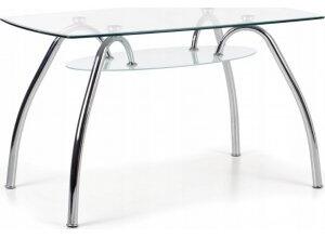 Colin glasbord 125 x 75 cm - transparent - Matbord med glasskiva, Matbord, Bord