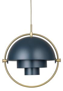 Gubi - Multi-Lite pendellampa mässing/midnight blue - Pendellampor - Louis Weisdorf - Blå