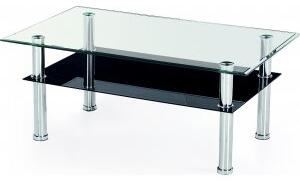 Cissi soffbord 103 x 63 cm - Svart/glas + Fläckborttagare för möbler