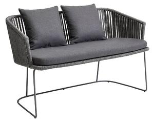 Cane-Line - Moments Dinging Matbänk, Cane-line Soft Rope, Grey,Cushion: Cane-Line Natté, Grey YSN95 - Soffor utomhus - Foersom & Hiort-Lorenzen MDD