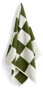 HAY - Check Hand Towel Matcha - Handdukar och badlakan - Grön