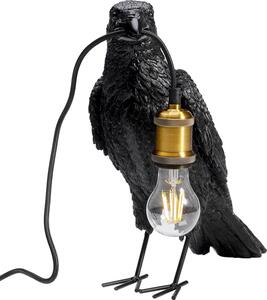 KARE DESIGN Animal Crow bordslampa - mattsvart polyresin och koppar aluminium