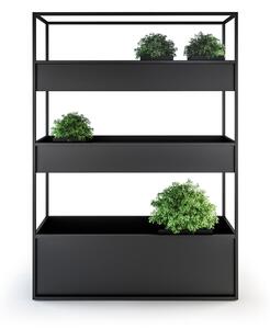 Röshults - Planter Carl 1400 3 Lådor - Blomlådor - Broberg & Ridderstråle - Grå
