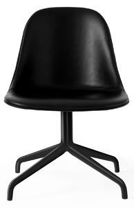 Audo Copenhagen - Harbour Swivel Side Chair Black Aluminium Shell Black - Kontorsstolar - Norm Architects - Svart