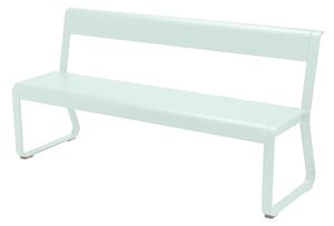 Fermob - Bellevie Bench with Backrest Ice Mint A7 - Trädgårdsbänkar - Pagnon & Pelhaître - Blå - Metall