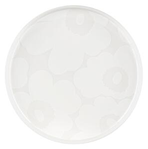 Marimekko - Unikko tallrik 25 cm white - Mattallrikar - Sami Ruotsalainen - Vit