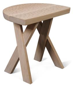 Zanat - Touch Stool Moon, Vitoljad ek - Pallar - Studioilse - Träfärgad - Trä