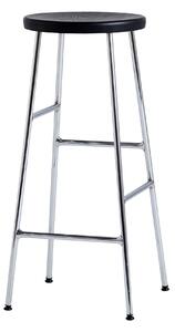 HAY - Cornet Bar Stool High - Soft Black - Chromed Steel - Barstolar - Jonas Trampedach