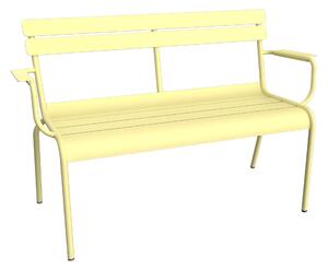 Fermob - Luxembourg 2-Seater Garden Bench - Frosted Lemon - Trädgårdsbänkar - Frédéric Sofia