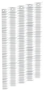 EISL Duschdraperi med vit våg-mönster 200x180x0,2 cm